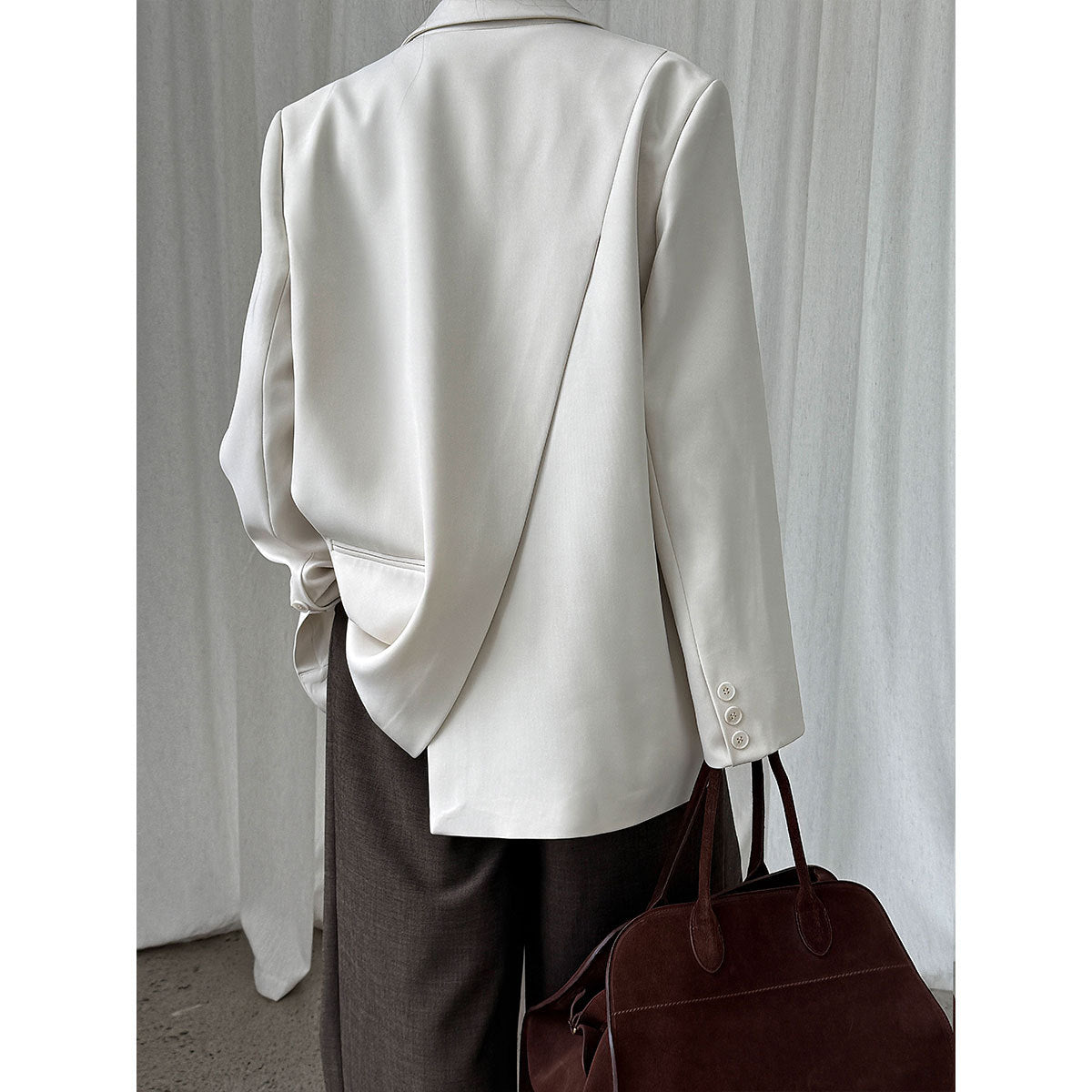 Drop Back Split Casual Suit Top