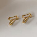 Double-layer ear clips without ear piercings