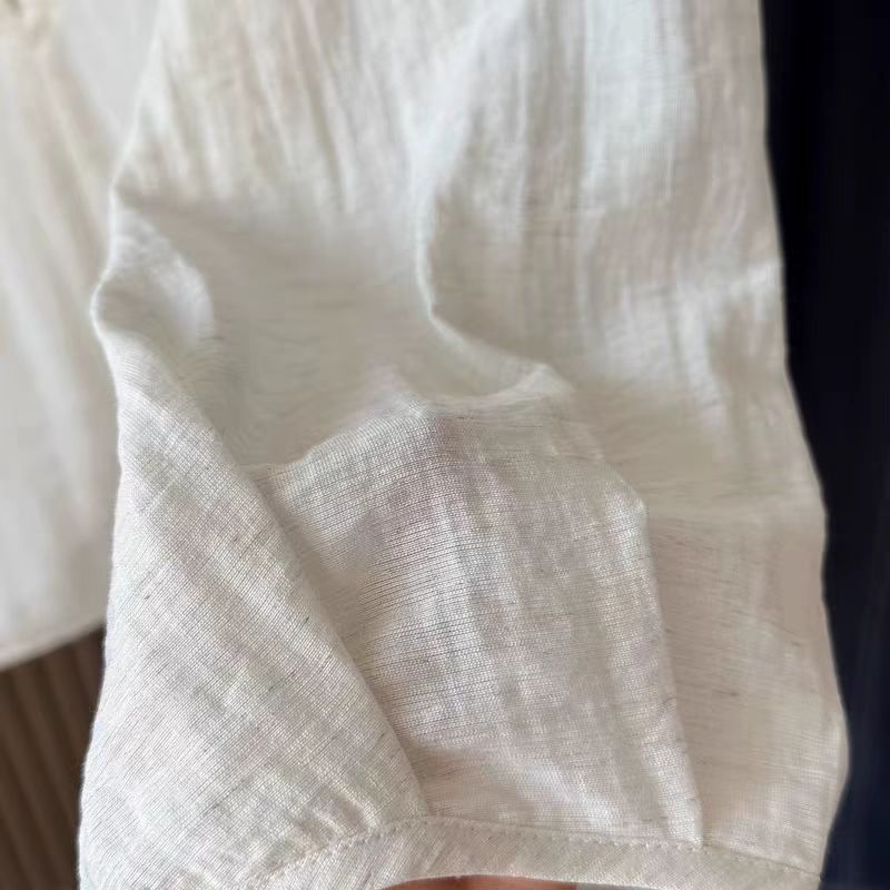 Thin Versatile French Seven-Sleeve Shirt
