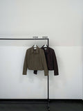 Spring Casual Lapel Maillard Vintage Suede Western Jacket