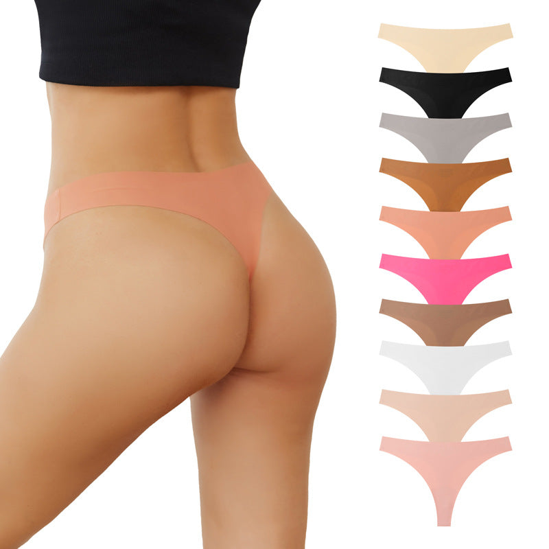 Traceless briefs sexy European and American sports fitness quick-drying women's underwear