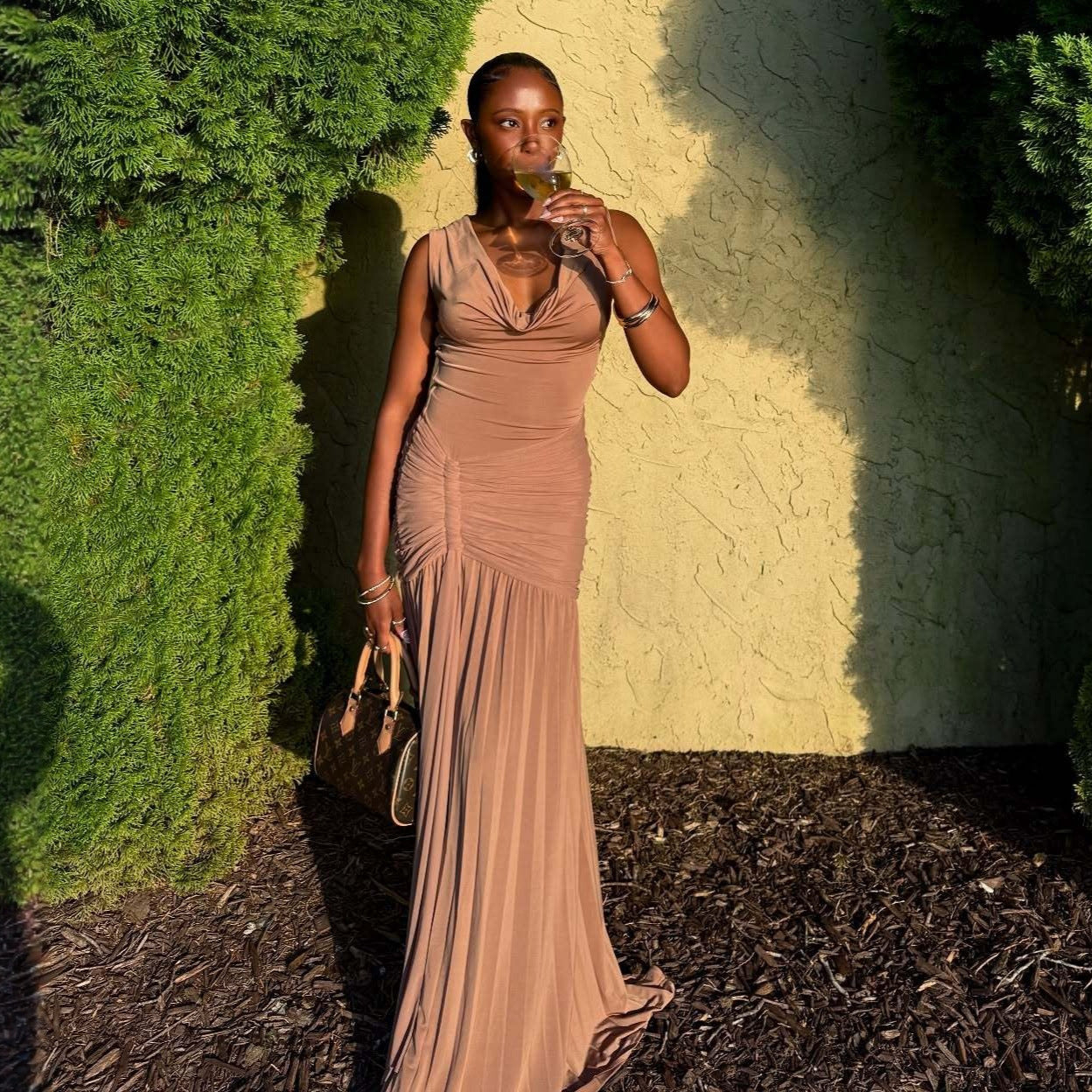 Slim fit INS style dress