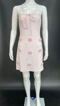 Knitted tube top short skirt tight and sexy European and American dress women