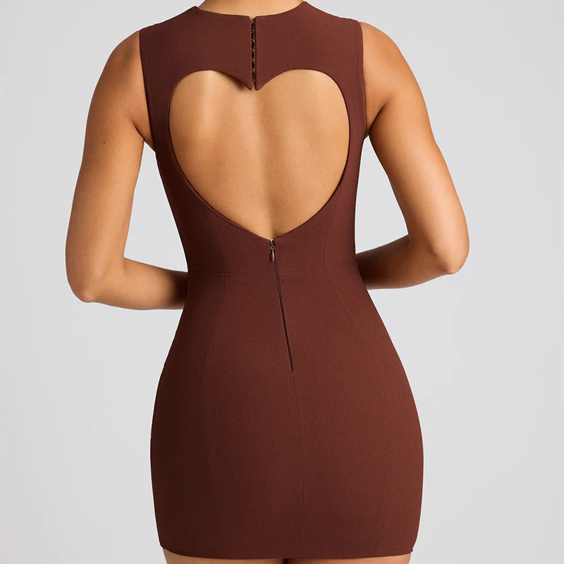 Hollow sexy hip skirt halter slim fit Spice girl dress style skirt