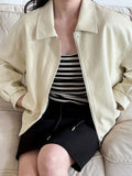 American high-end short pu leather jacket women's spring new fashion casual leather jacket