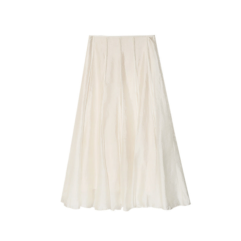 Early spring vacation seaside temperament high waist splicing fishtail skirt