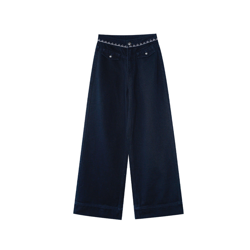 Cotton skin-friendly and thin straight jeans