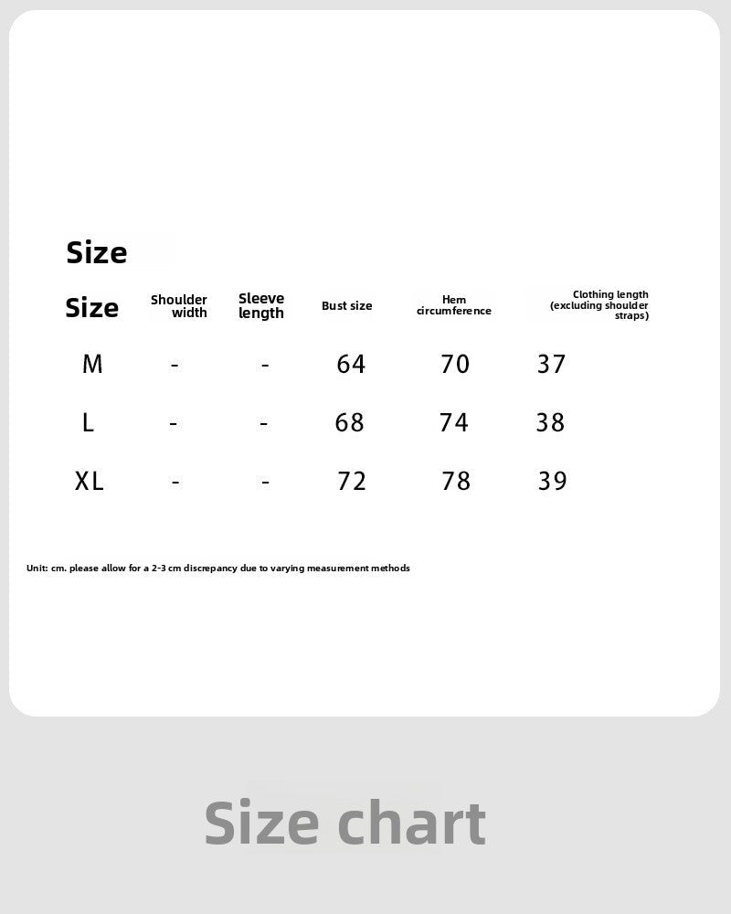 Korean simple bottom vest women's summer new shoulder strap adjustable chest pad gathering sling