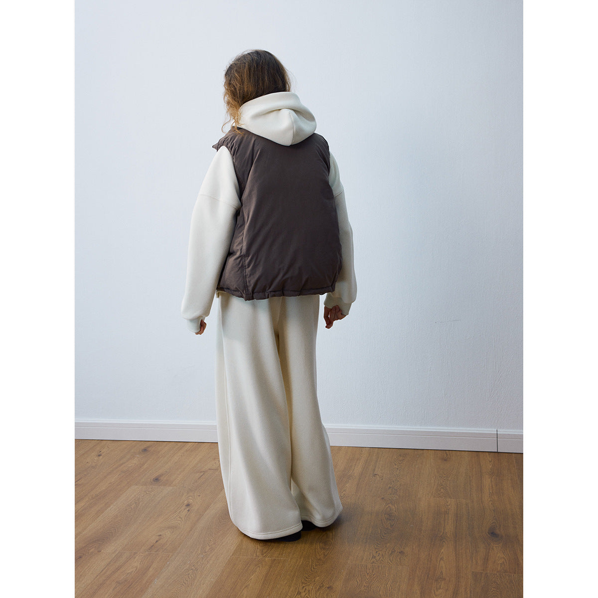 Winter new white duck down stand-up collar cloud down vest