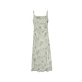 Temperament suspender floral dress