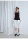 Summer new casual pure cotton contrasting color round neck simple versatile dopamine pit strip vest