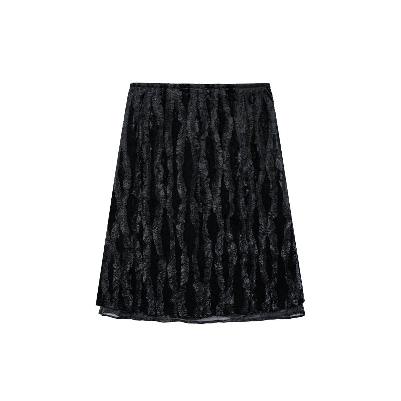 Slim temperament high-waisted hip-hugging skirt