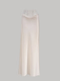 New fashion sexy lace satin high waist skirt women