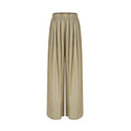 Three-dimensional pleated wide-leg pants women's summer new loose and thin pendant casual long pants