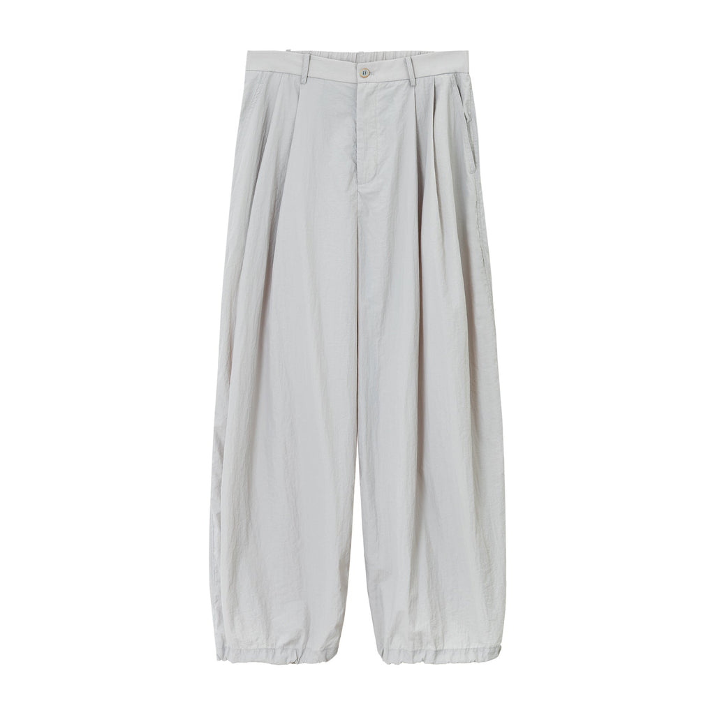 Summer new design pleated sunscreen drawstring foot loose profile casual pants