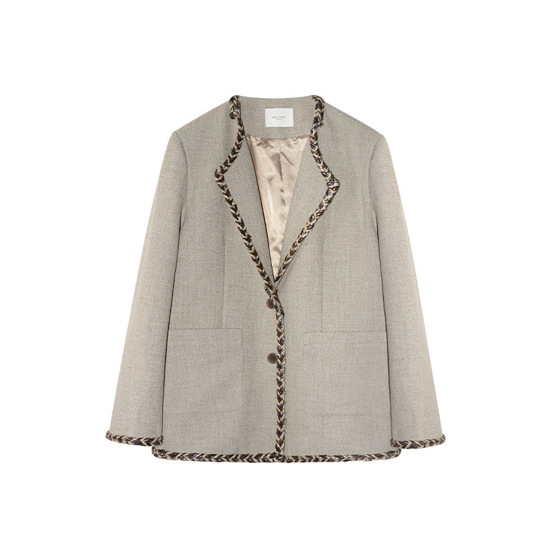 Simple ins cold wind commuter blazer