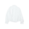 Spring new casual lapel solid color pure version basic triangular splicing short shirt