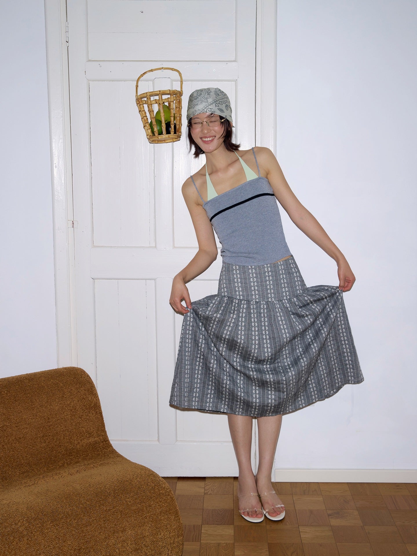 Vintage slim hip skirt