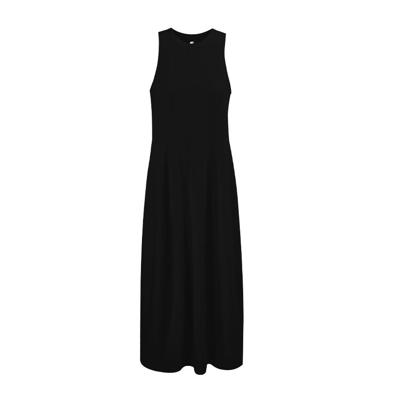 Casual sleeveless dresses women's fashion temperament profession
