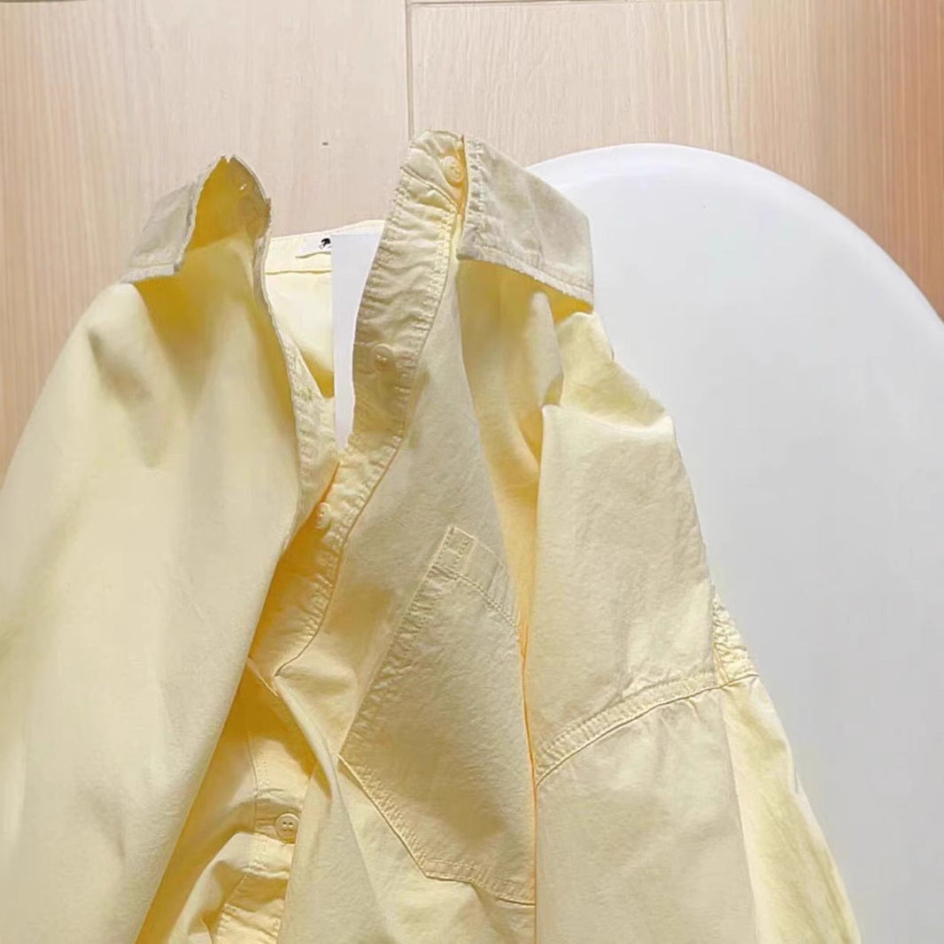 Long-sleeved shirt women's summer new loose niche coat