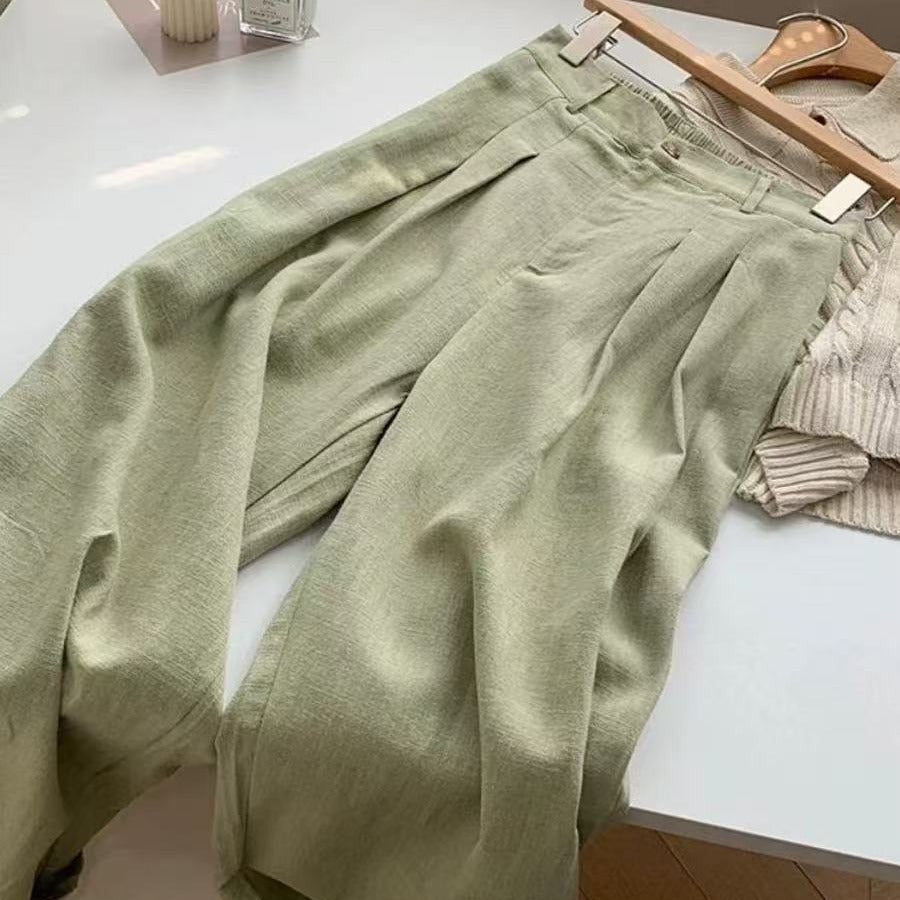 Summer new small loose straight pants
