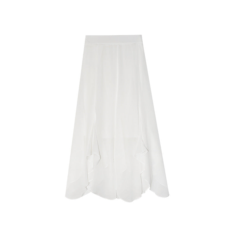 Perspective sexy light and elegant Tencel skirt