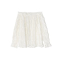 Age reduction heavy industry lace shoulder top
