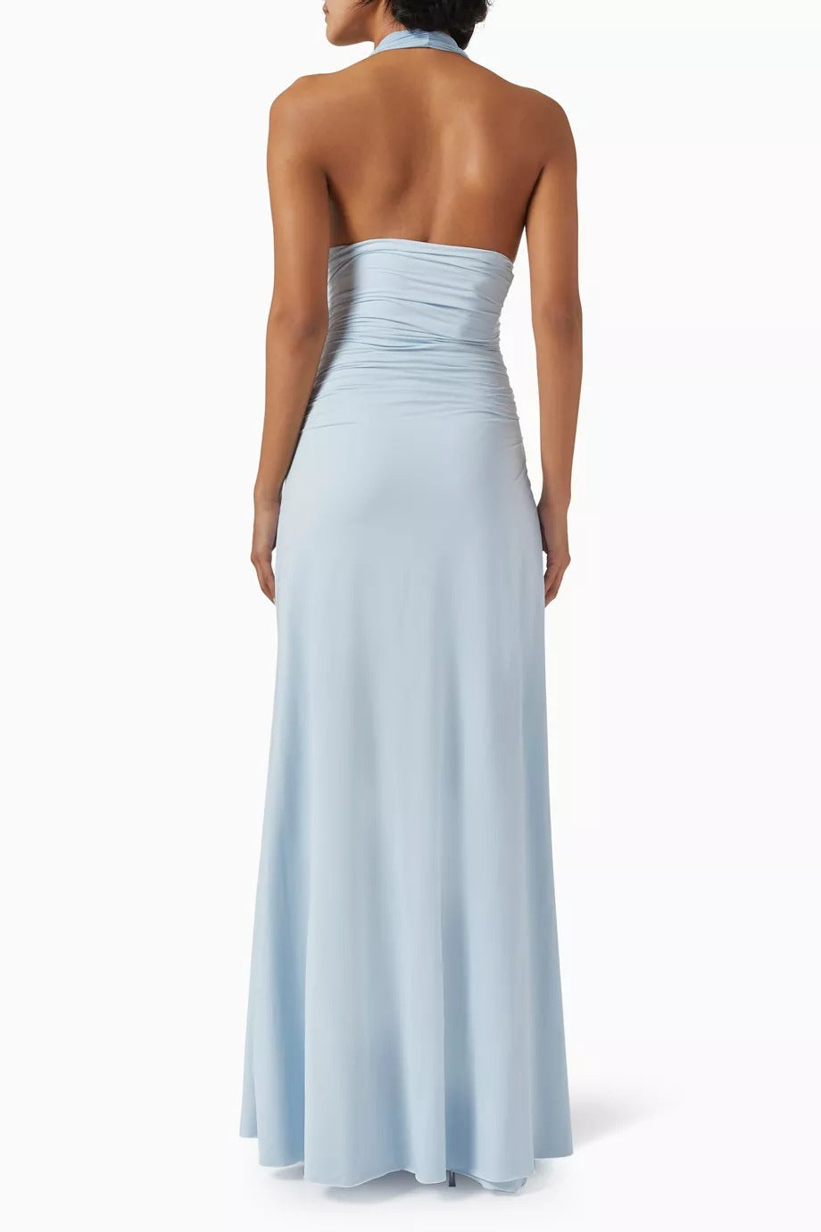 Women's new fashion Spice Girl flower sexy dress backless neck strap long dress women