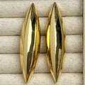 Niche exaggerated metal cone plain long earrings light luxury high sense fashion stud earrings