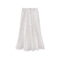 Sweet age-reducing floral fishtail hip skirt