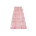 French white moonlight beautiful age reduction pendulum gauze skirt