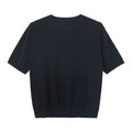 Spring light and soft acetate wool crew neck waist texture knitted sweater