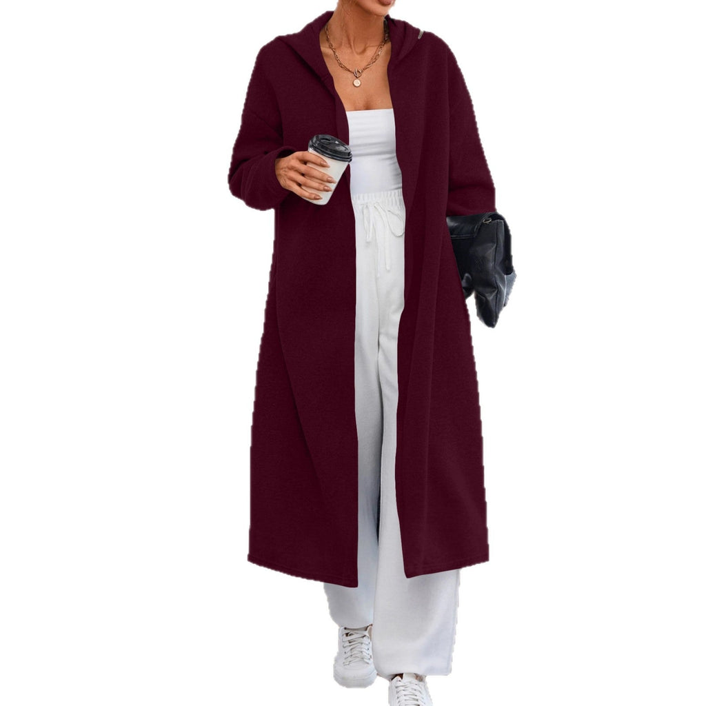 AliExpress Independent Station Autumn and Winter New Fashion Casual Commuter Long Cardigan