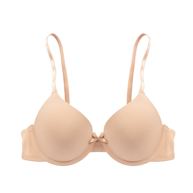 Big breasted underwear with steel ring bra anti-sagging gathering upper support bra large size bra