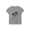 Sweet age-reducing slim-fitting and thin shoulder short-sleeved T-shirt