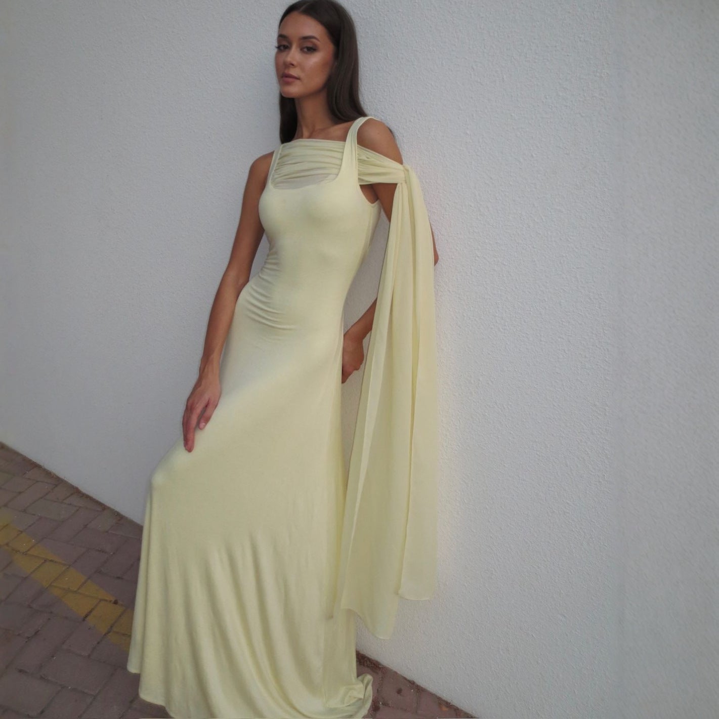 Ribbon Shawl Suspender Dress Sexy Dress