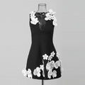 3D Floral Mini Dress