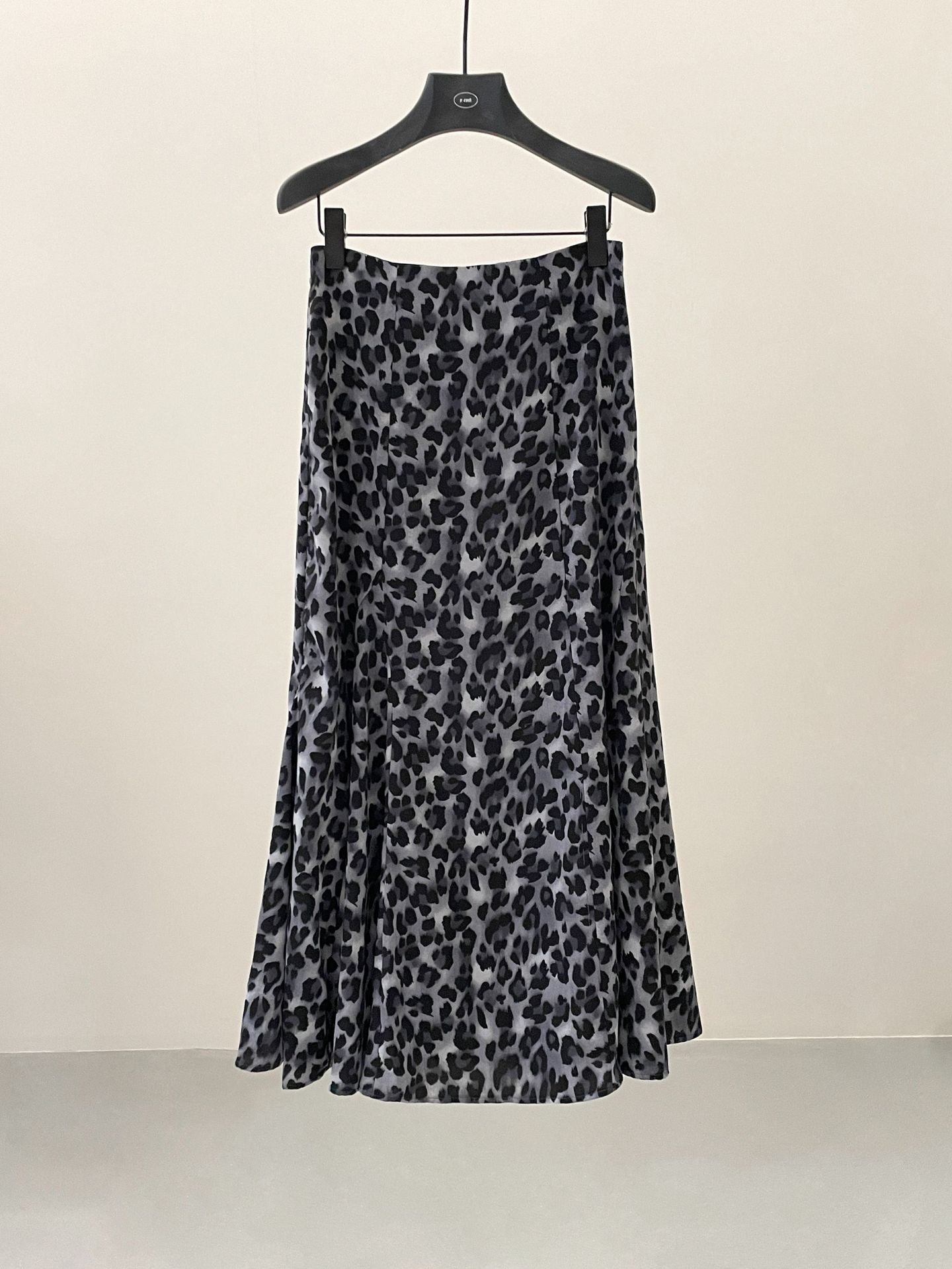 Spring retro fashion leopard print skirt slim elegant tulle dress