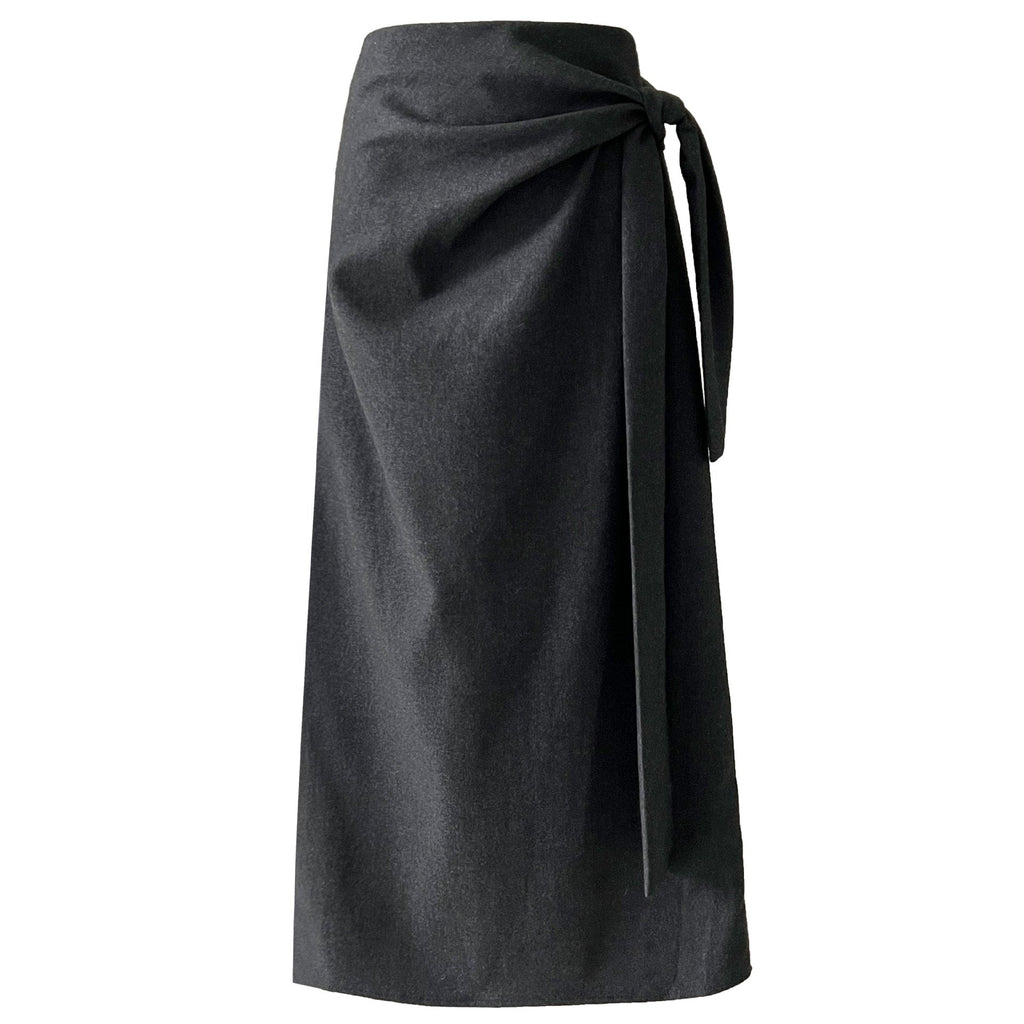 Temperament pleated high waist straps straight skirt women's autumn new velvet personalized design long skirt 1726