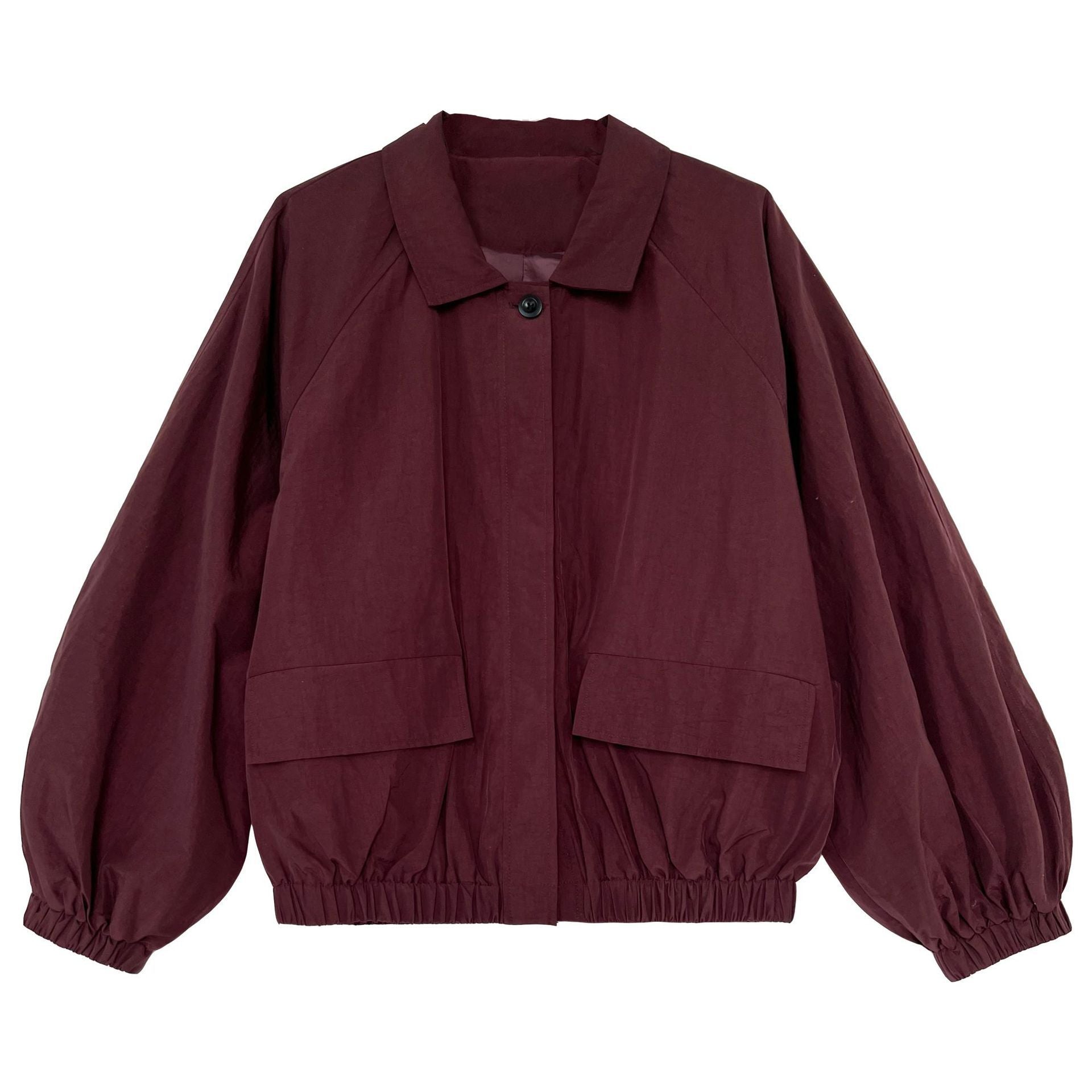 Spring new versatile loose short jacket women's design casual lapel jacket top