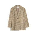 Casual crisp print blazer