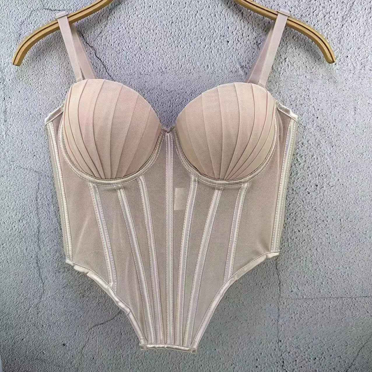 Vintage Bustier Bra Crop Tank Top