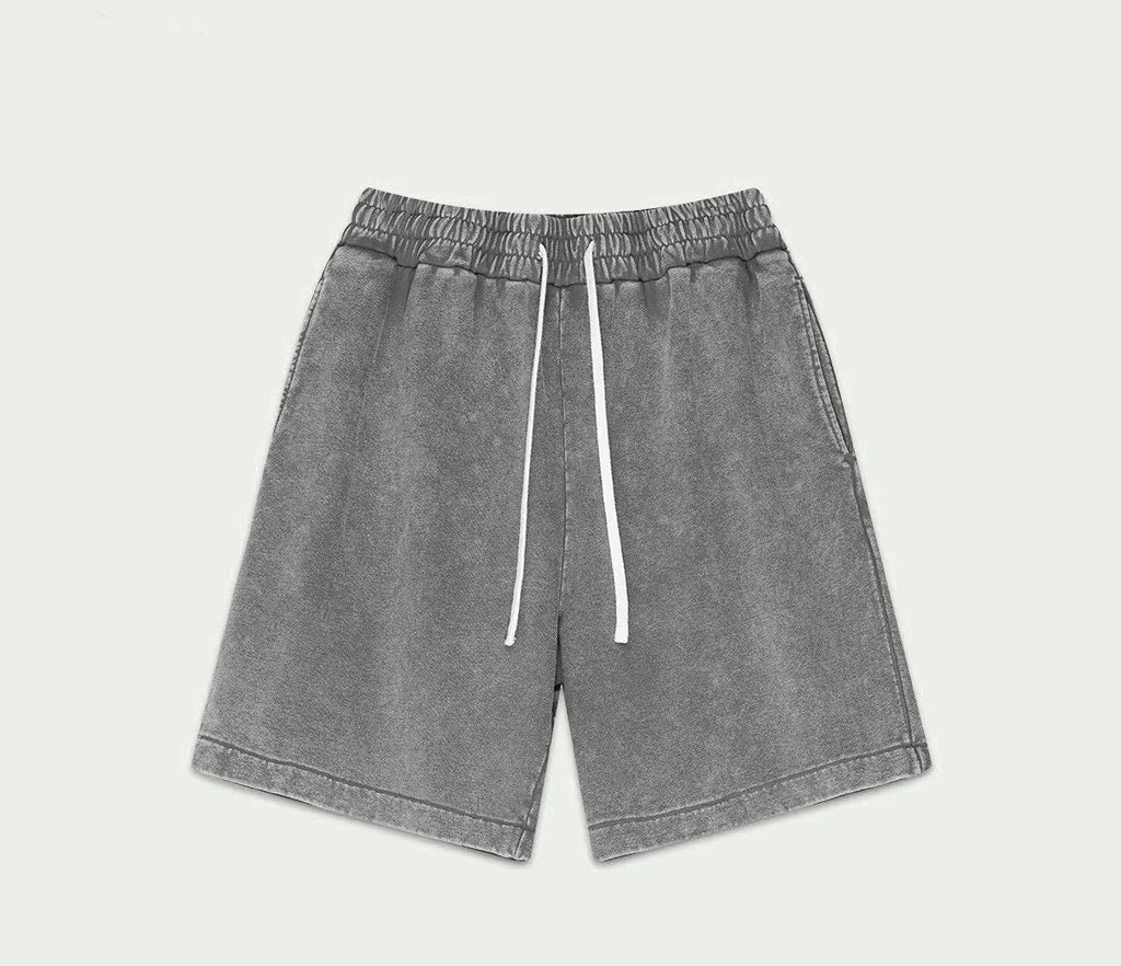 Retro Washed Hip Hop Shorts | Unisex Loose Fit Casual Sports 3/4 Pants