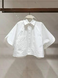 Women's Embroidered Batwing Sleeve Blouse