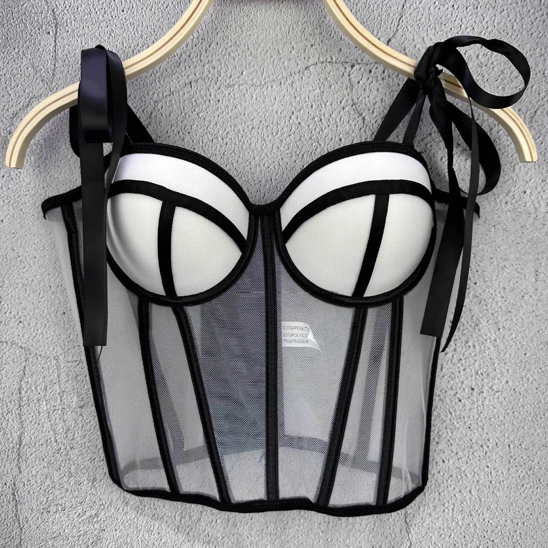 Vintage Bustier Bra Crop Tank Top