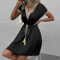 Women's Sweet Lace V-Neck Midi Dress