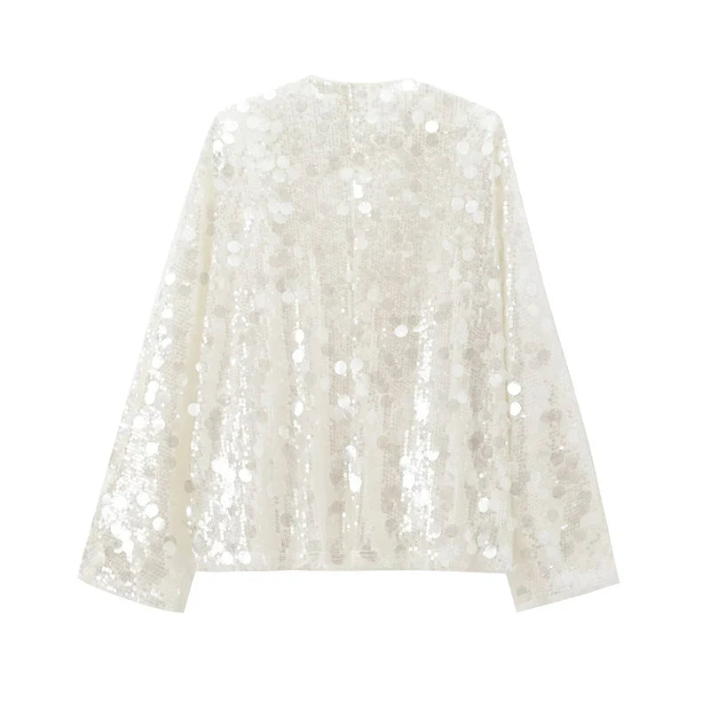 Women's Sequin Kimono Jacket