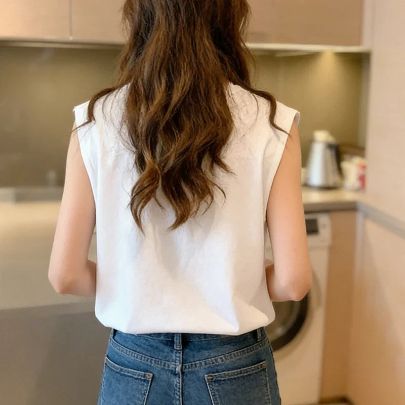 Loose Sleeveless Basic Tank Top