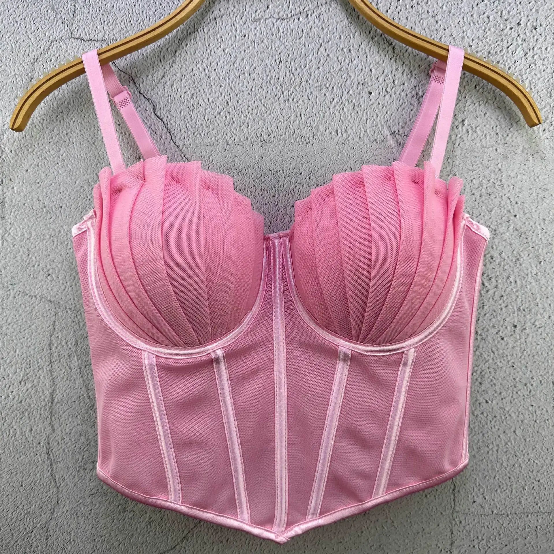 Vintage Bustier Bra Crop Tank Top