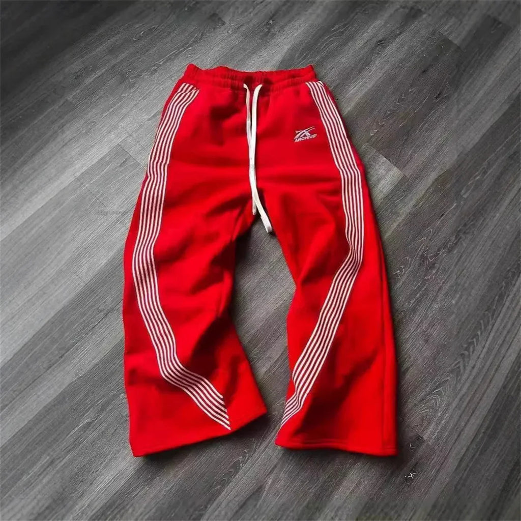 Cargo Pants Wide Leg Mid Waist Drawstring Pockets Loose Fit